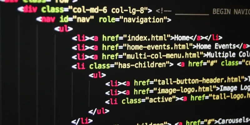 Navigation html code