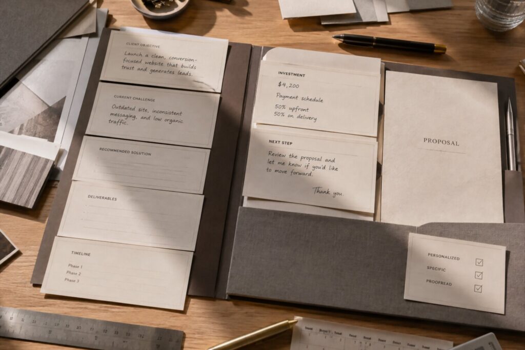 Fill in the blank freelance proposal template